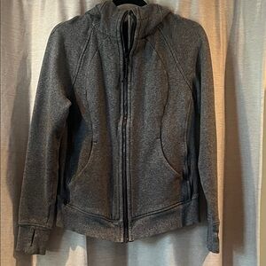 Gray Zip-Up Hoodie Lululemon